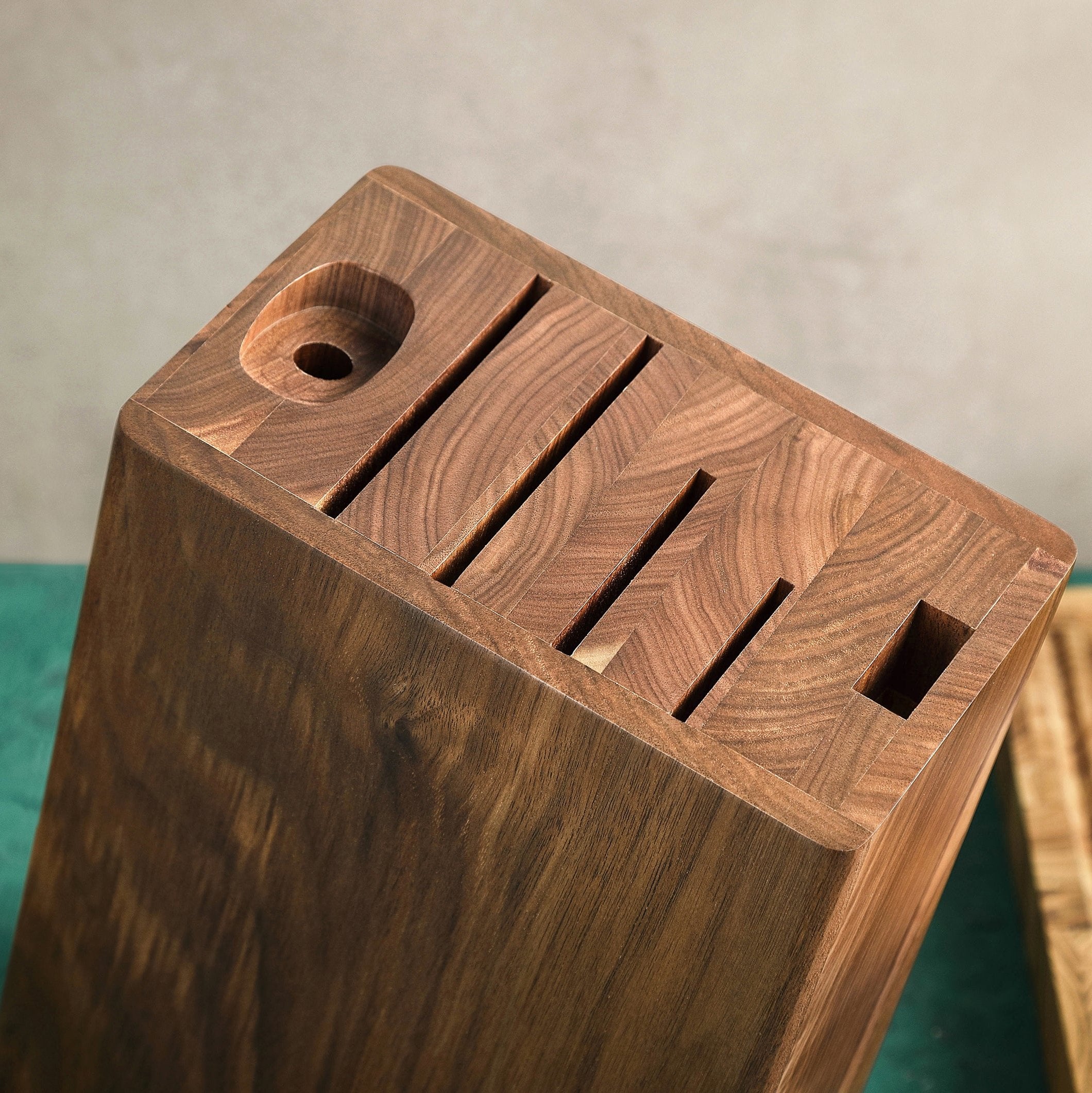 Seido 4 Knife Holder – 4-Slot Wooden Block by Kansai Knives